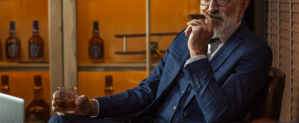 gentleman smoking a cigar